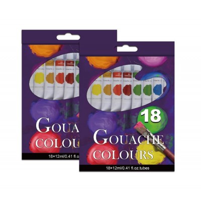 24 colors professional gouache paint set