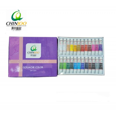 Best selling gouache paint set non-formaldehyde beginner children primary school drawing supplies box set art