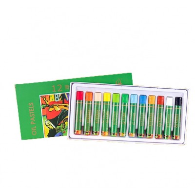 12 colours silky multicolor oil pastel, washable oil pastel crayon for kids